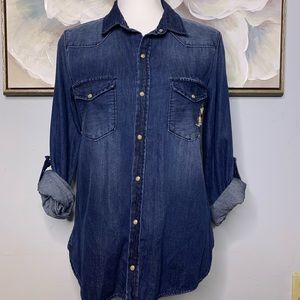 Zara denim shirt